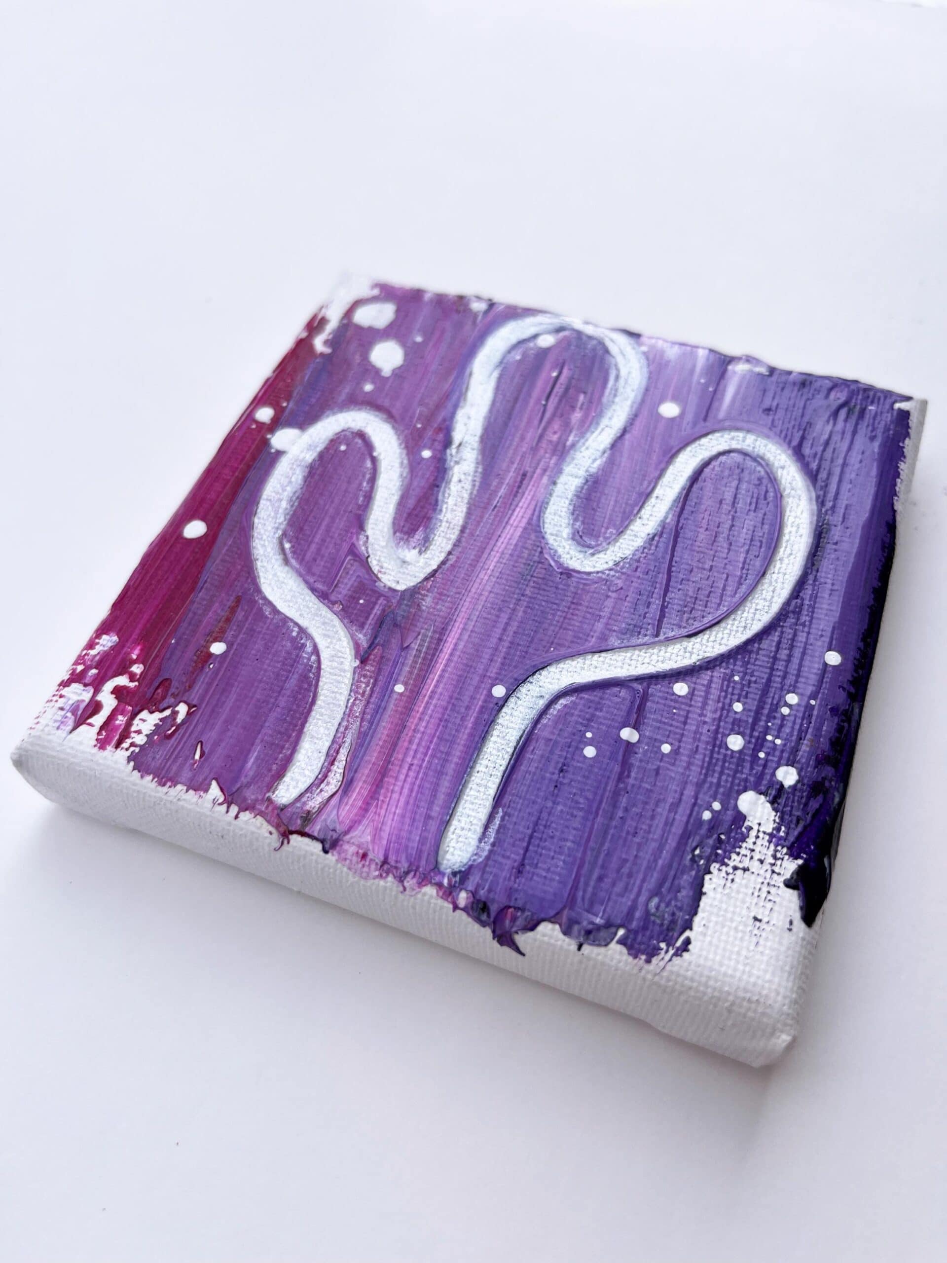 Silver linings - 4"x4"
