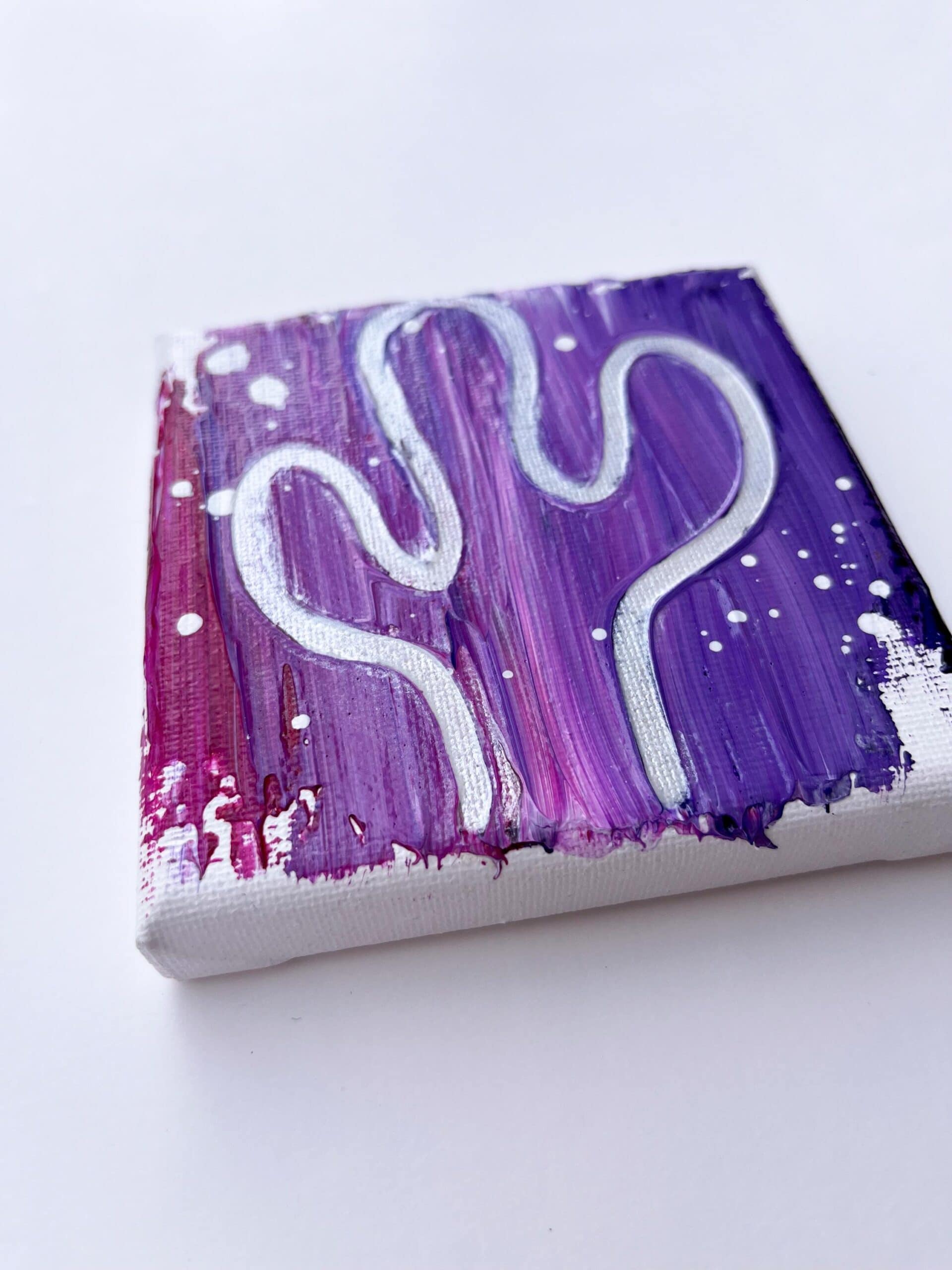 Silver linings - 4"x4"