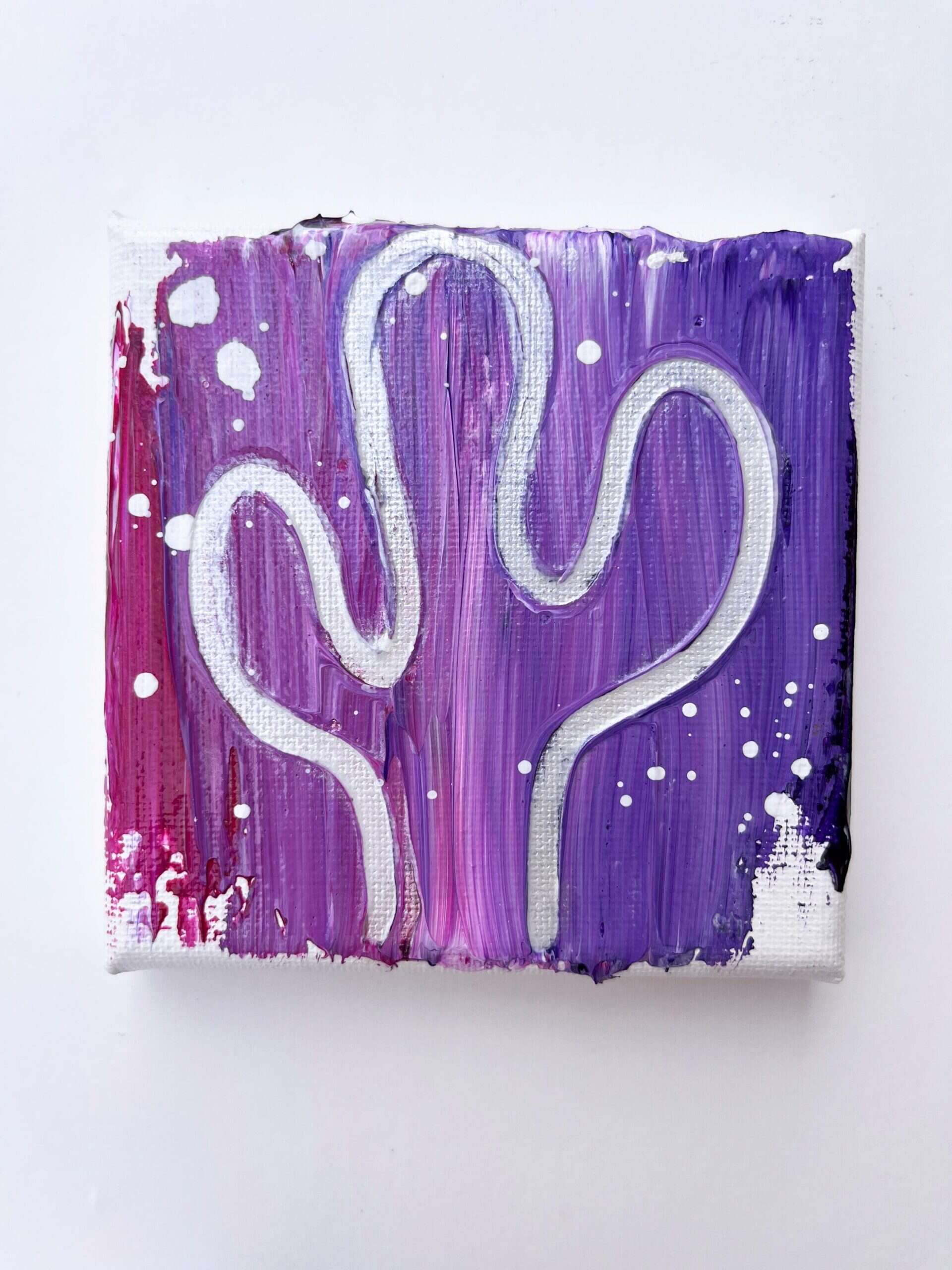 Silver linings - 4"x4"