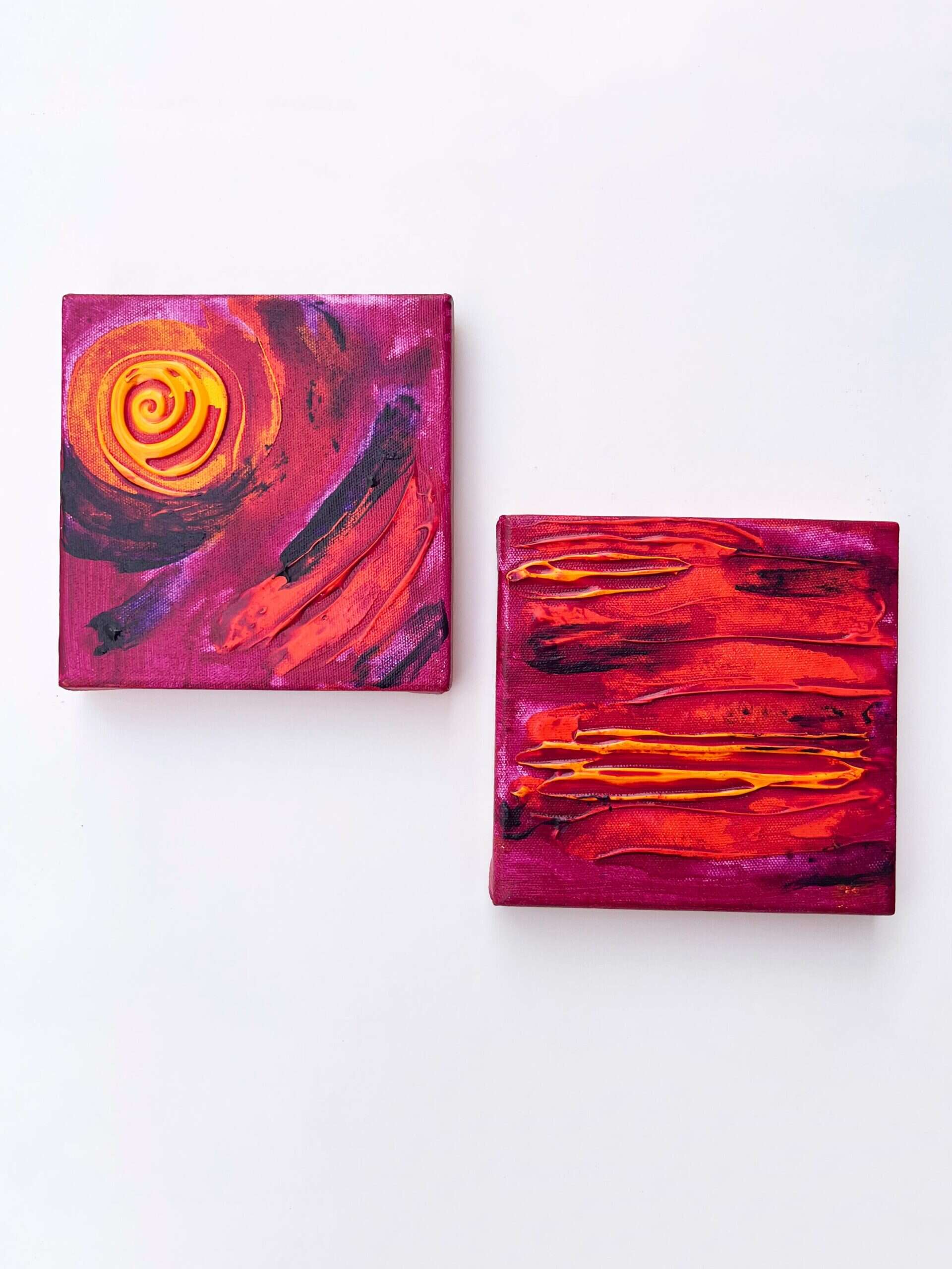 Fire nights - 6"x6" - set of 2