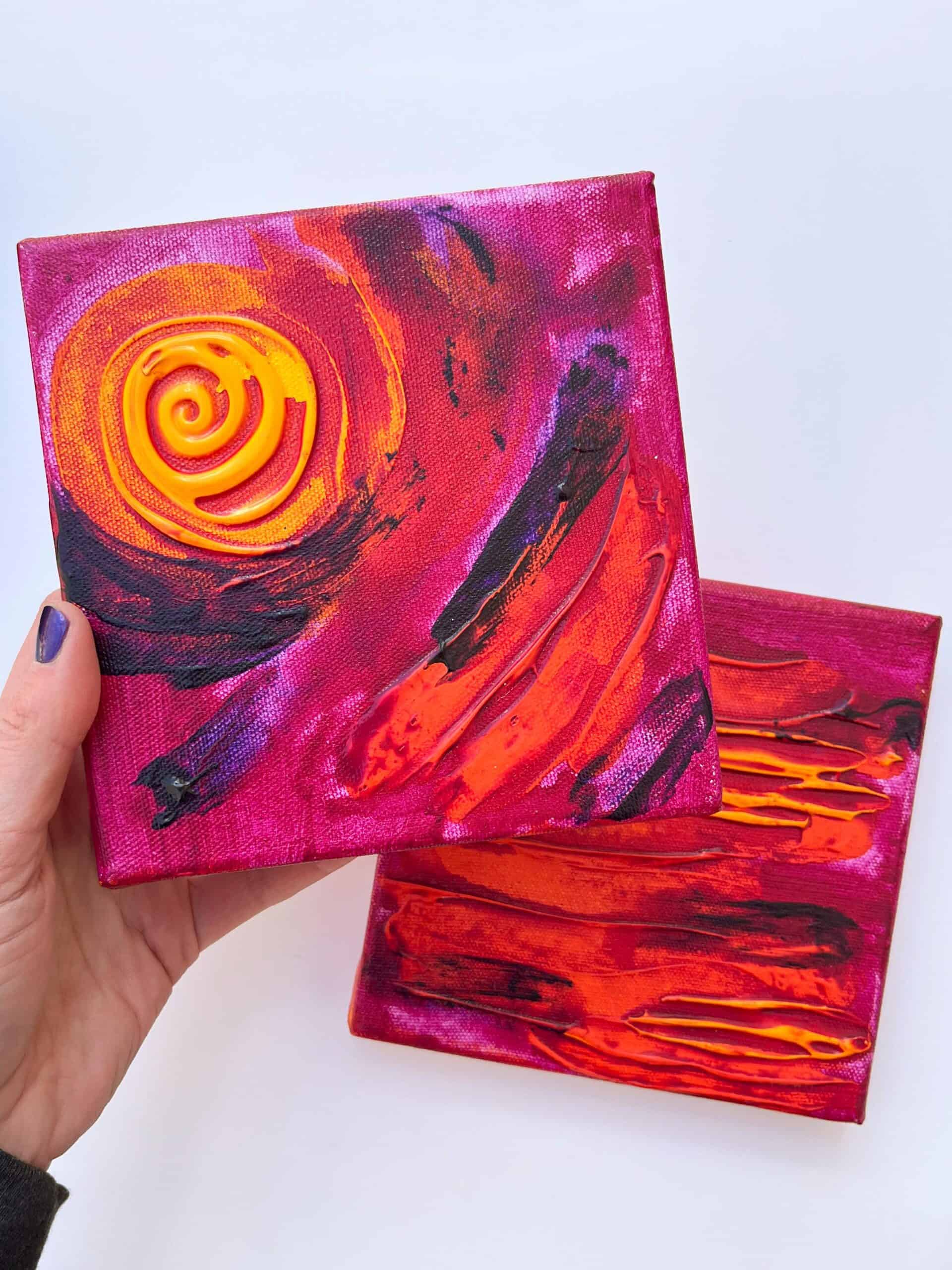 Fire nights - 6"x6" - set of 2